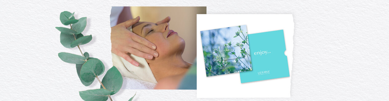 Woman receiving a facial massage