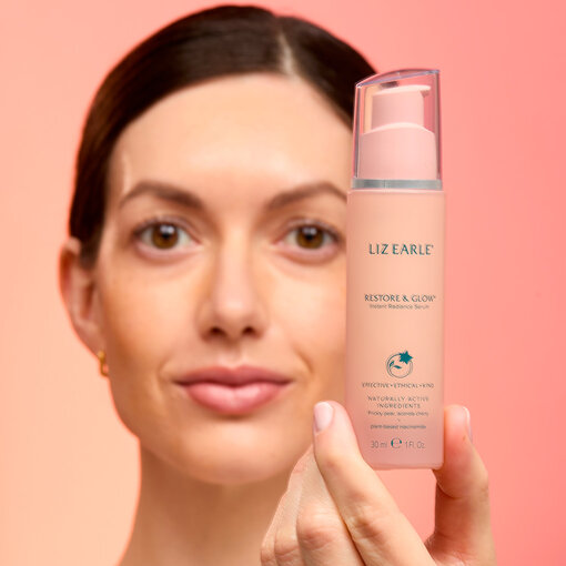 Use a radiance-boosting serum Restore & Glow™ Instant Radiance Serum