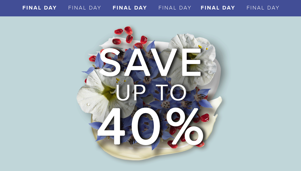 Save up to 40% in our Spring Sale