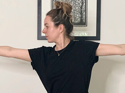 For better posture, try Sarah Carrs home yoga practise