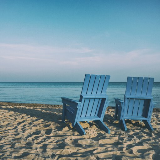 a beach chair on a beach