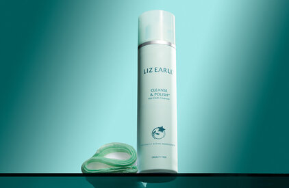 Liz Earle Cleanse and polish on a shelf