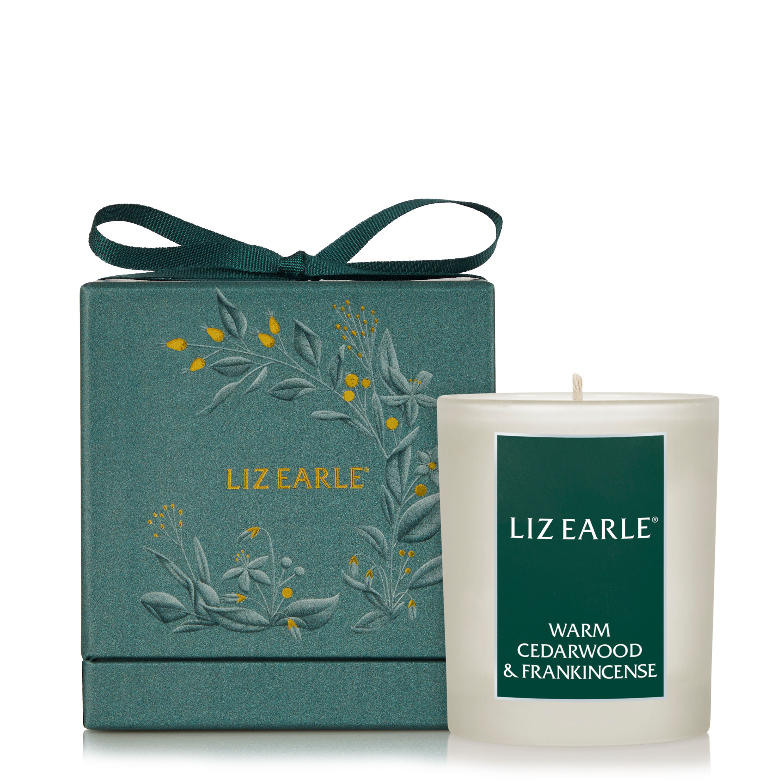 Warm Cedarwood & Frankincense Botanical Candle 200g  large