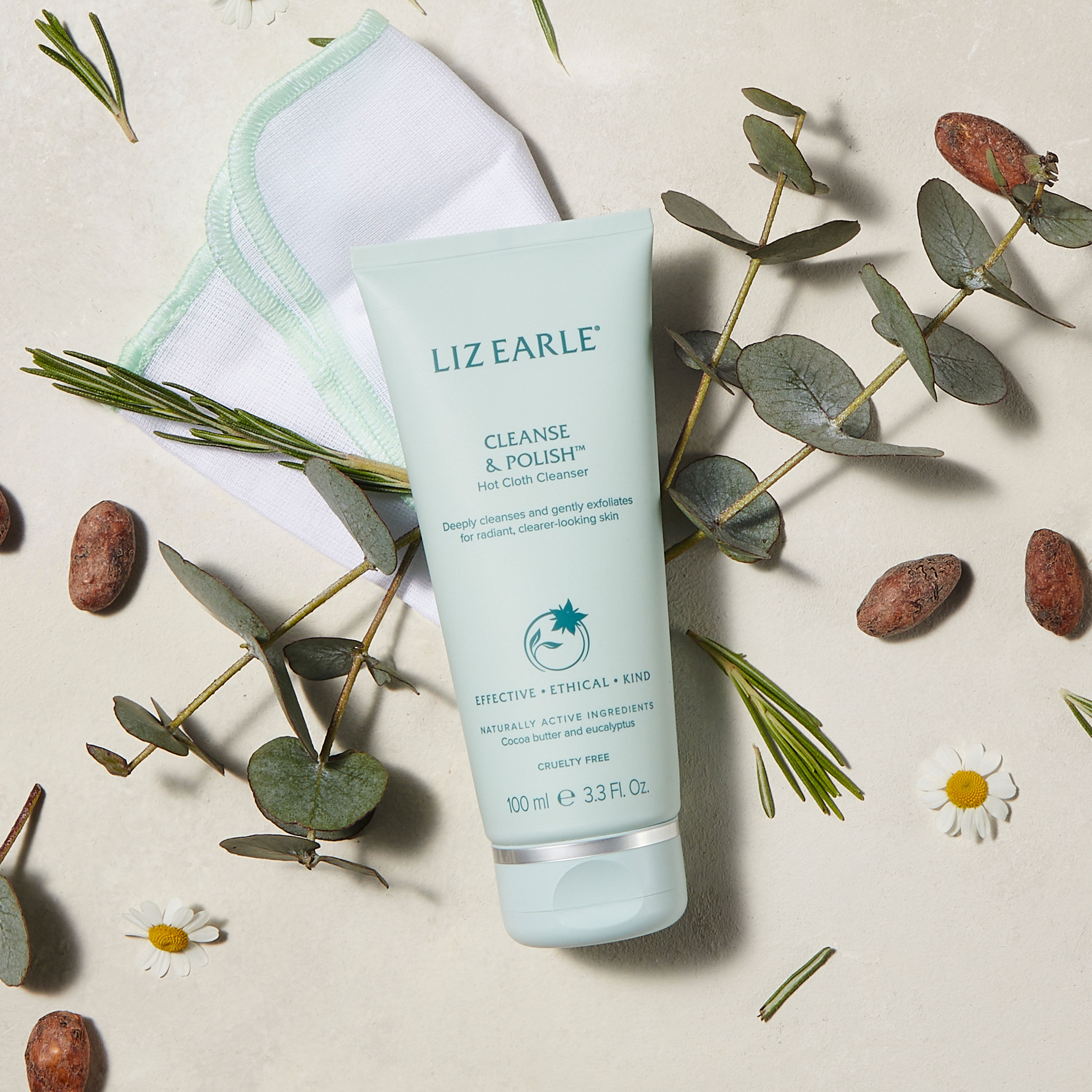 Cleanse Polish Hot Cloth Cleanser Liz Earle Beauty Co
