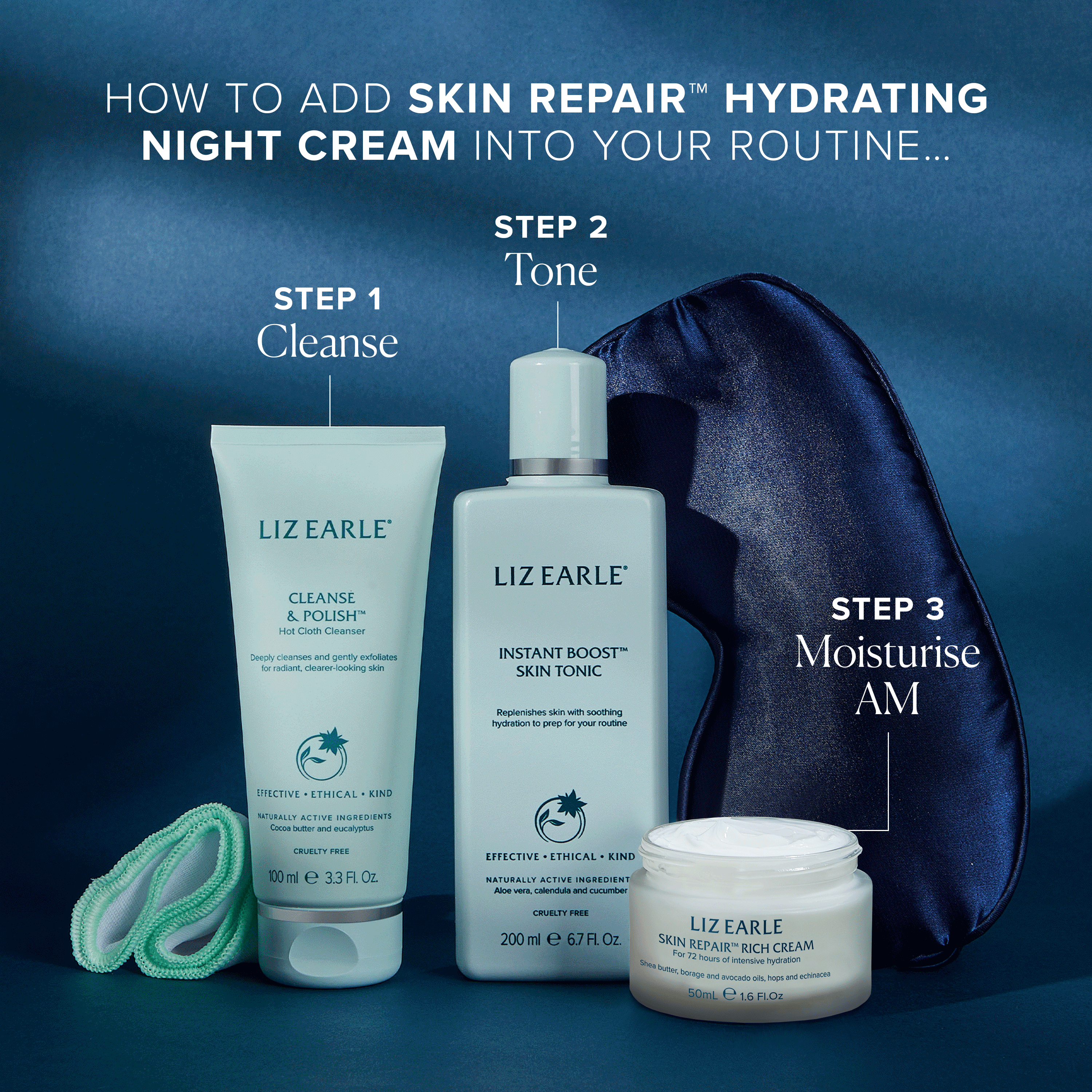 Skin Repair™ Hydrating Night Cream Moisturiser Liz Earle