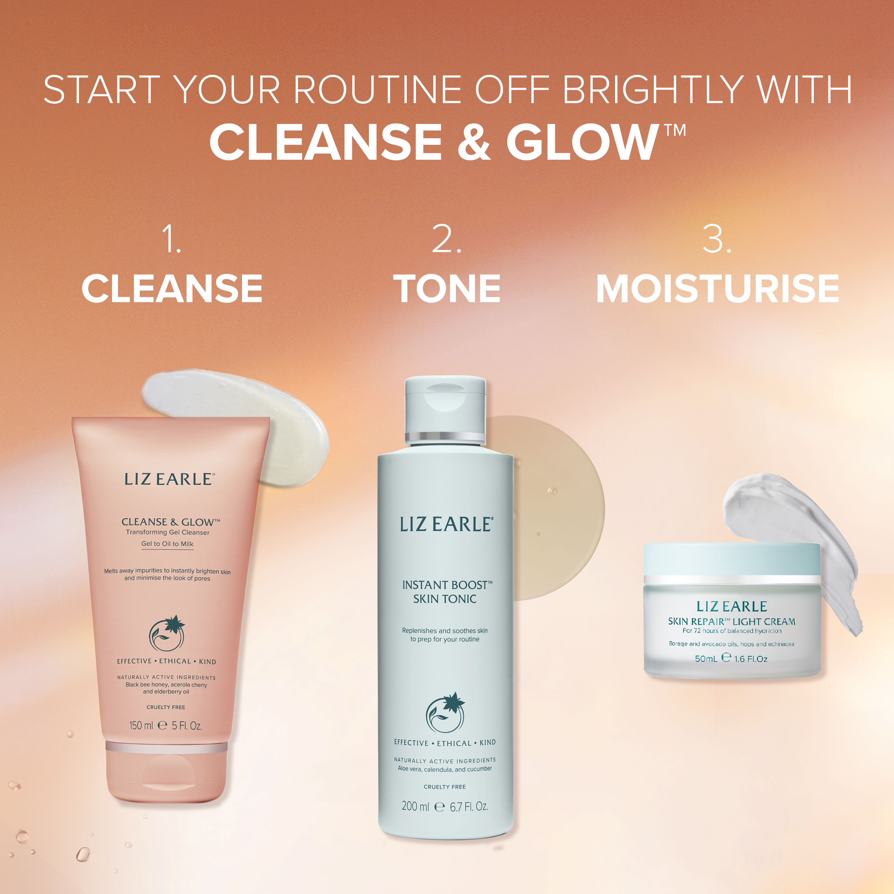 Cleanse & Glow™ Transforming Gel Cleanser Liz Earle Beauty