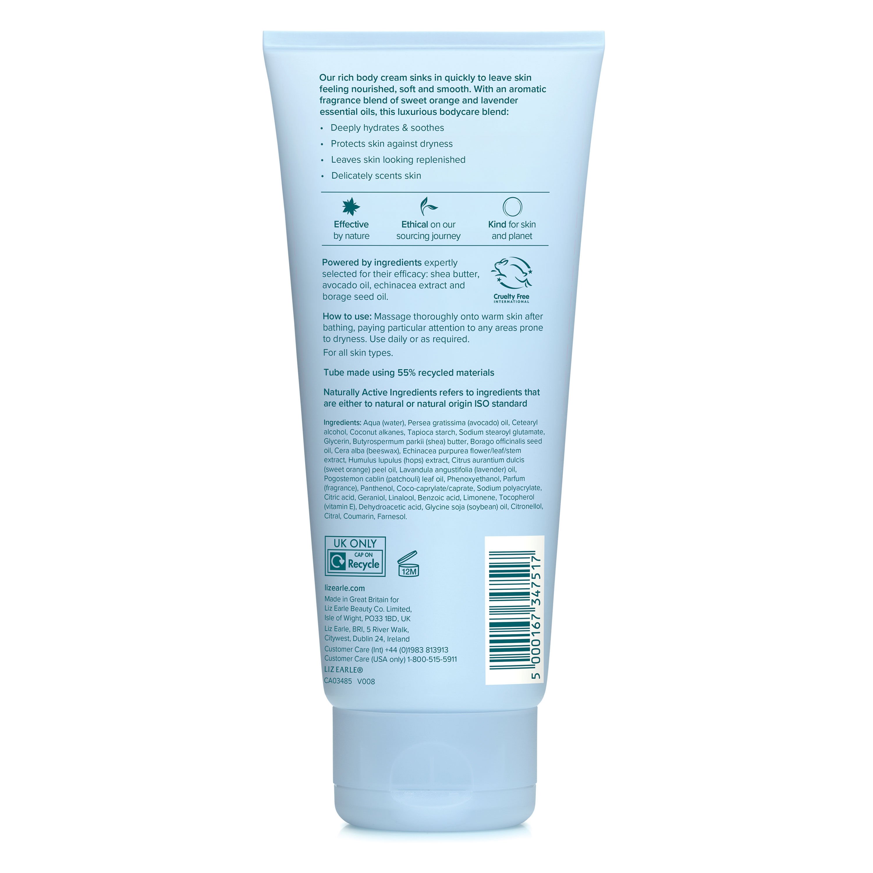 Orange Flower Botanical Body Cream 200ml  large