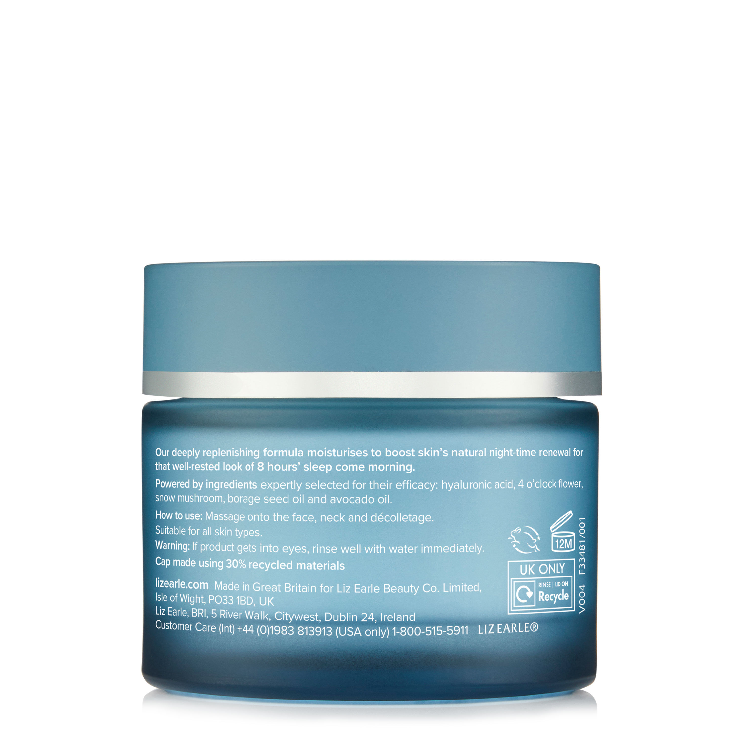 Skin Repair Hydrating Night Cream Moisturiser Liz Earle