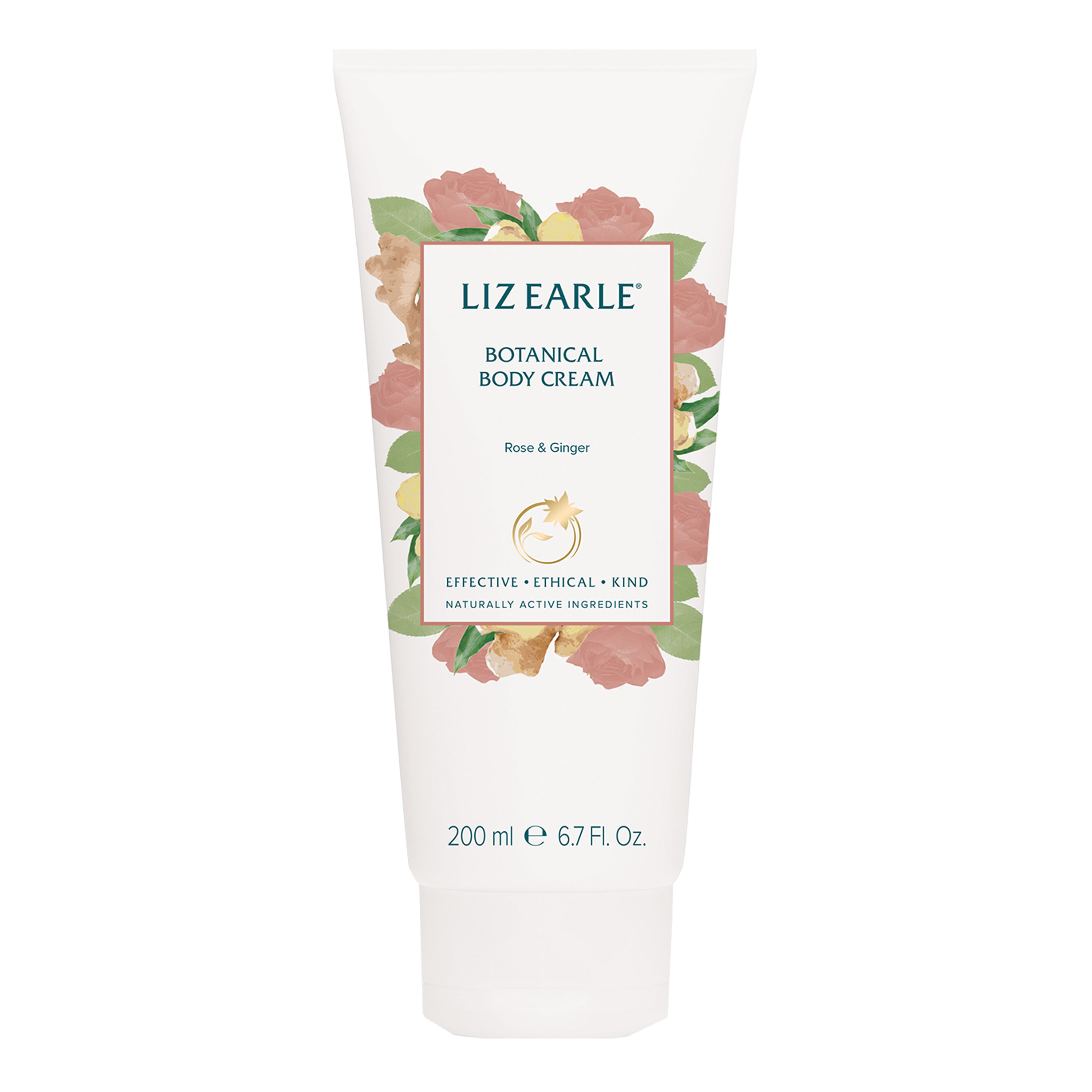 Rose & Ginger Botanical Body Cream 200ml  large