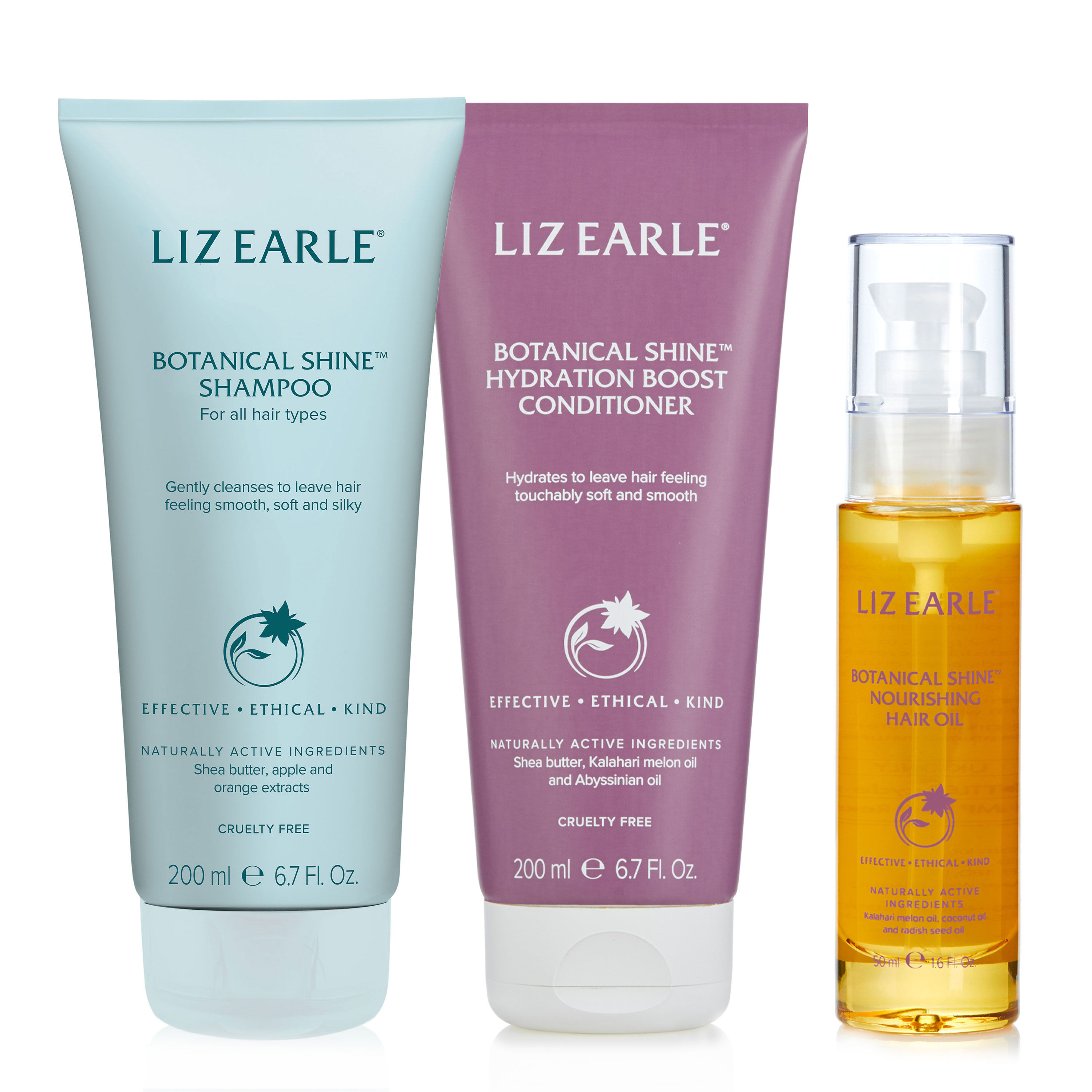 Botanical Shine&trade; Haircare Routine for dry and damaged hair
