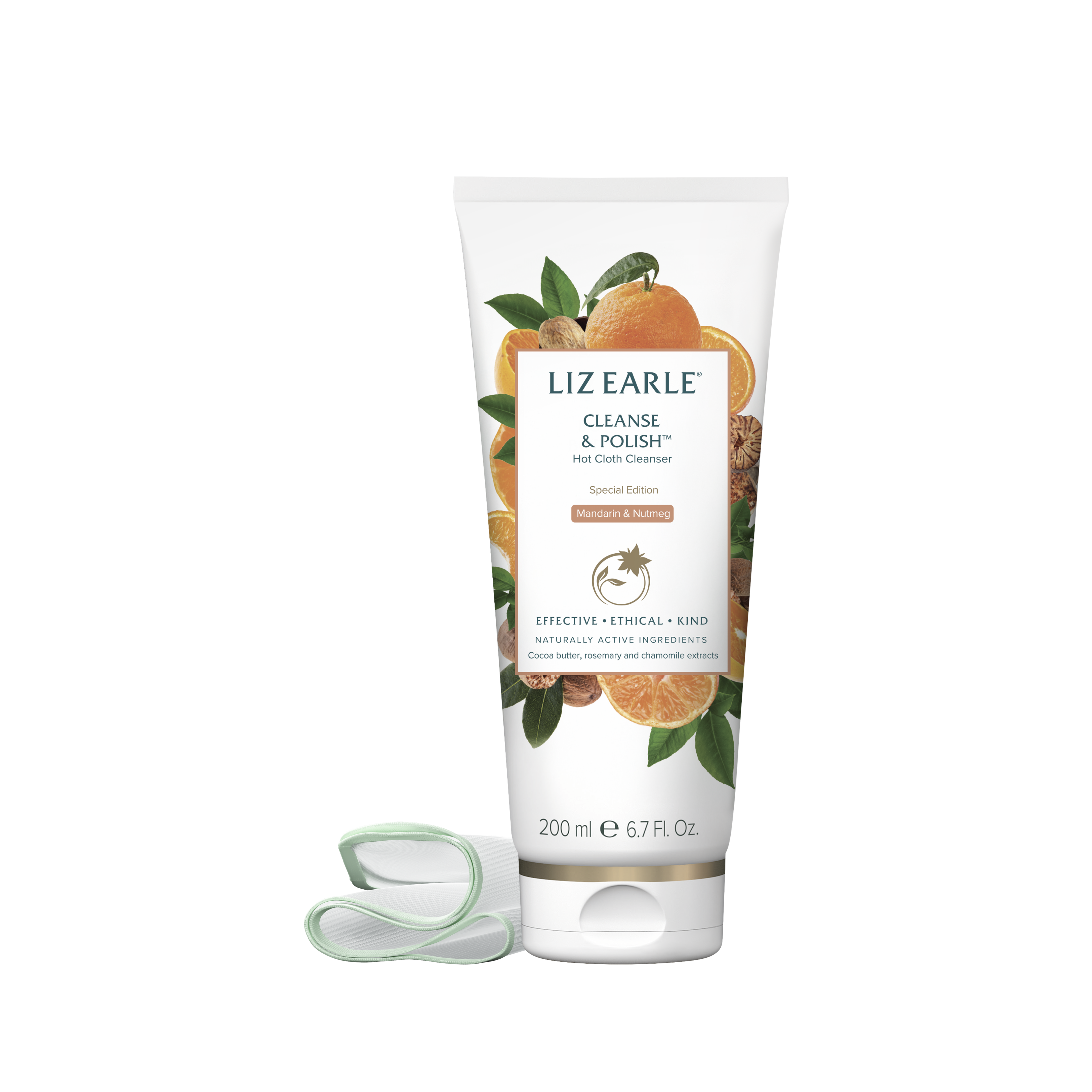 Liz Earle Special Edition Mandarin & Nutmeg Cleanse & Polish™ Hot Cloth Cleanser, view 2