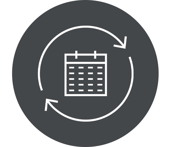 Subscription icon on a grey background