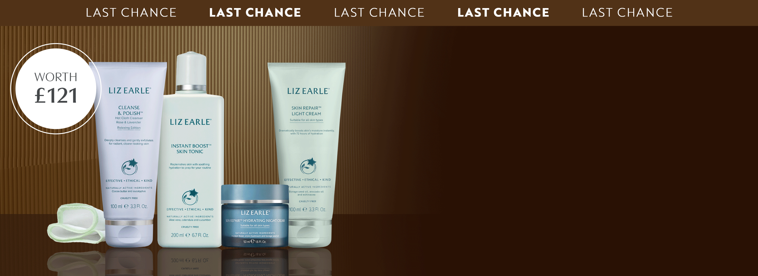 Liz Earle Glow products
