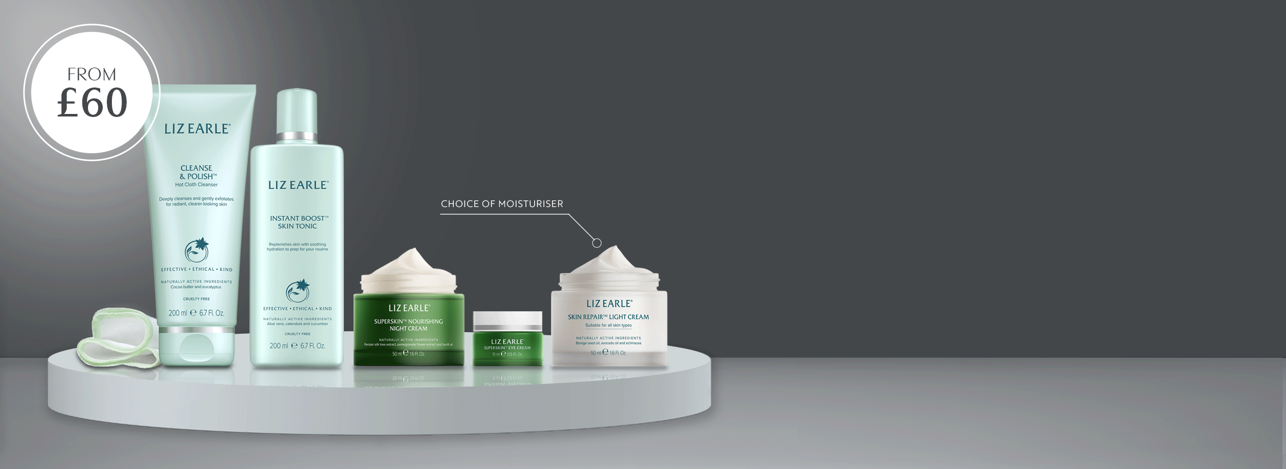 Skin repair night cream and rich cream on a blue background