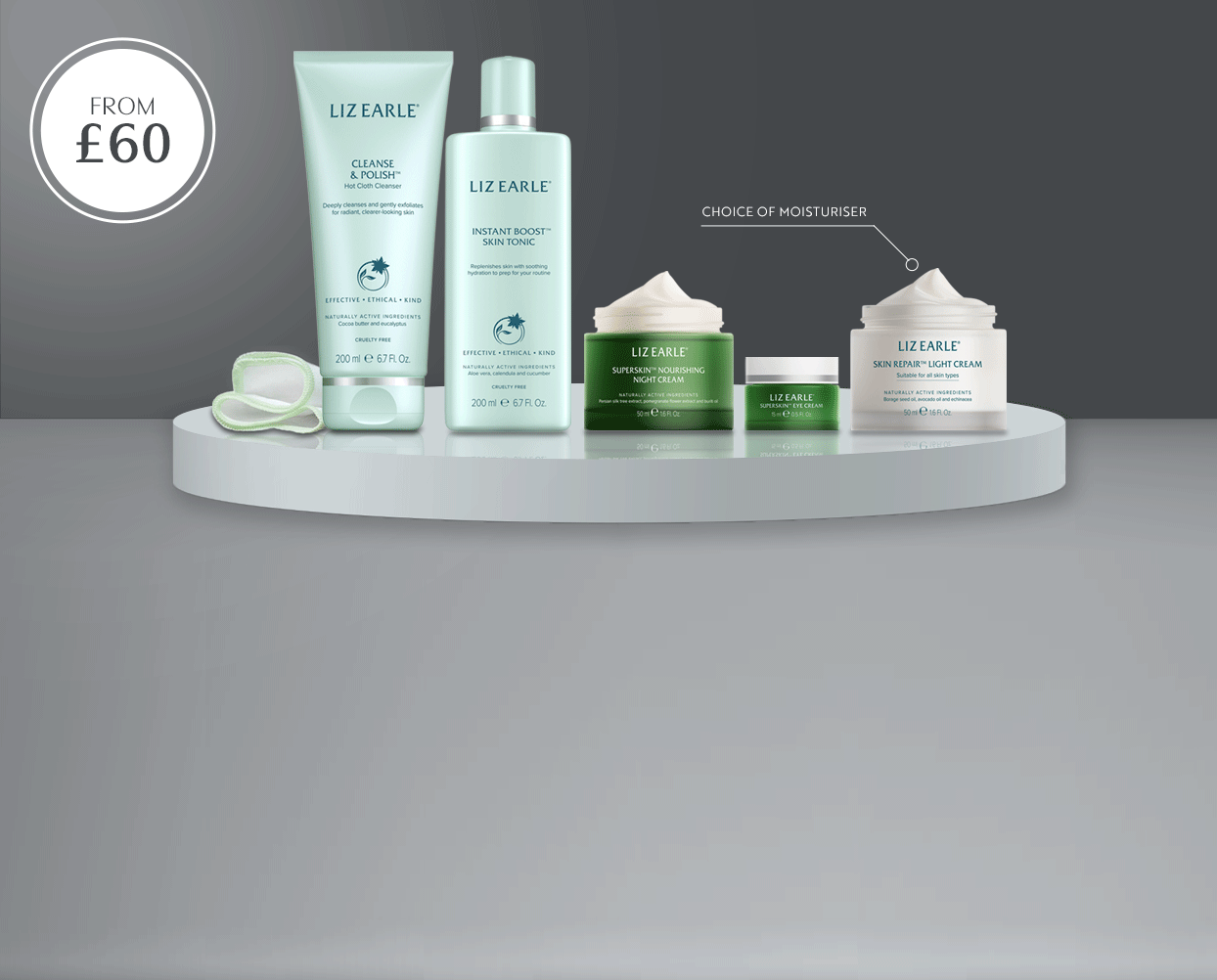 Liz Earle 5-piece new year kit