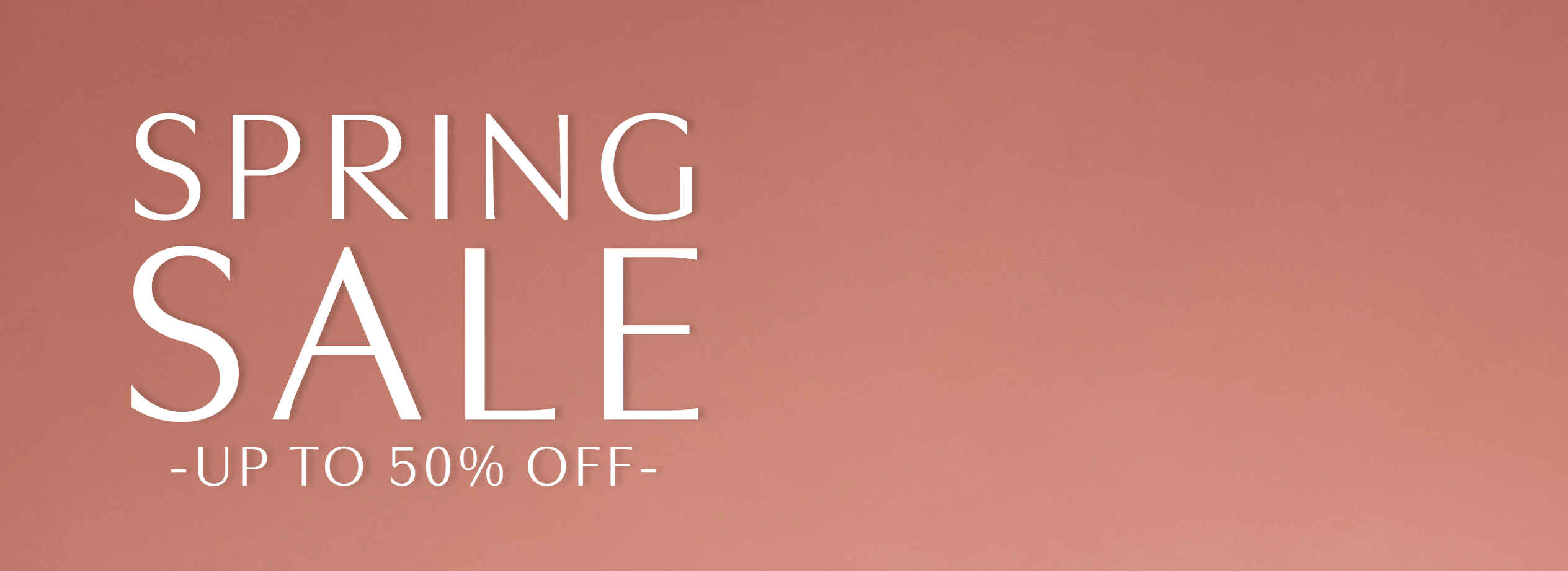 spring sale save up to 50%