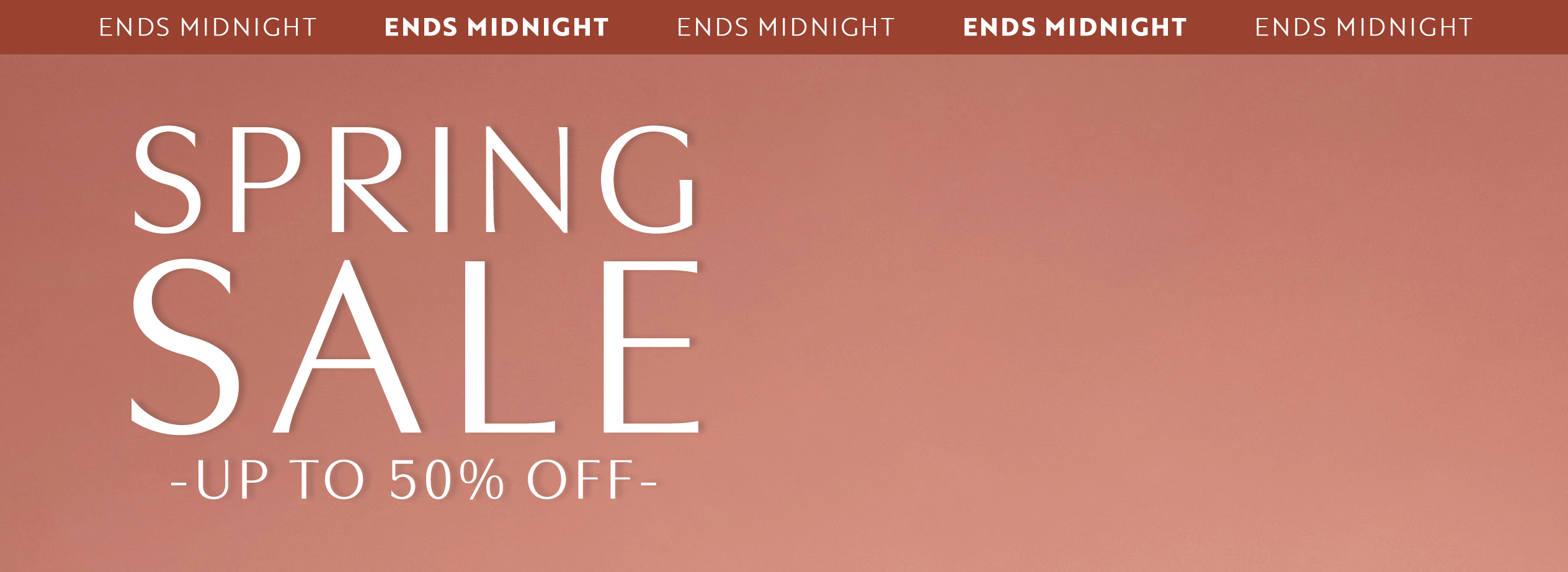 spring sale save up to 50%