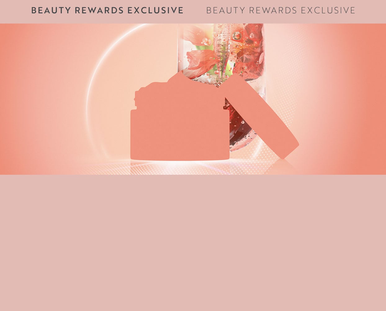 Liz Earle pink colour block in shape of skincare product
