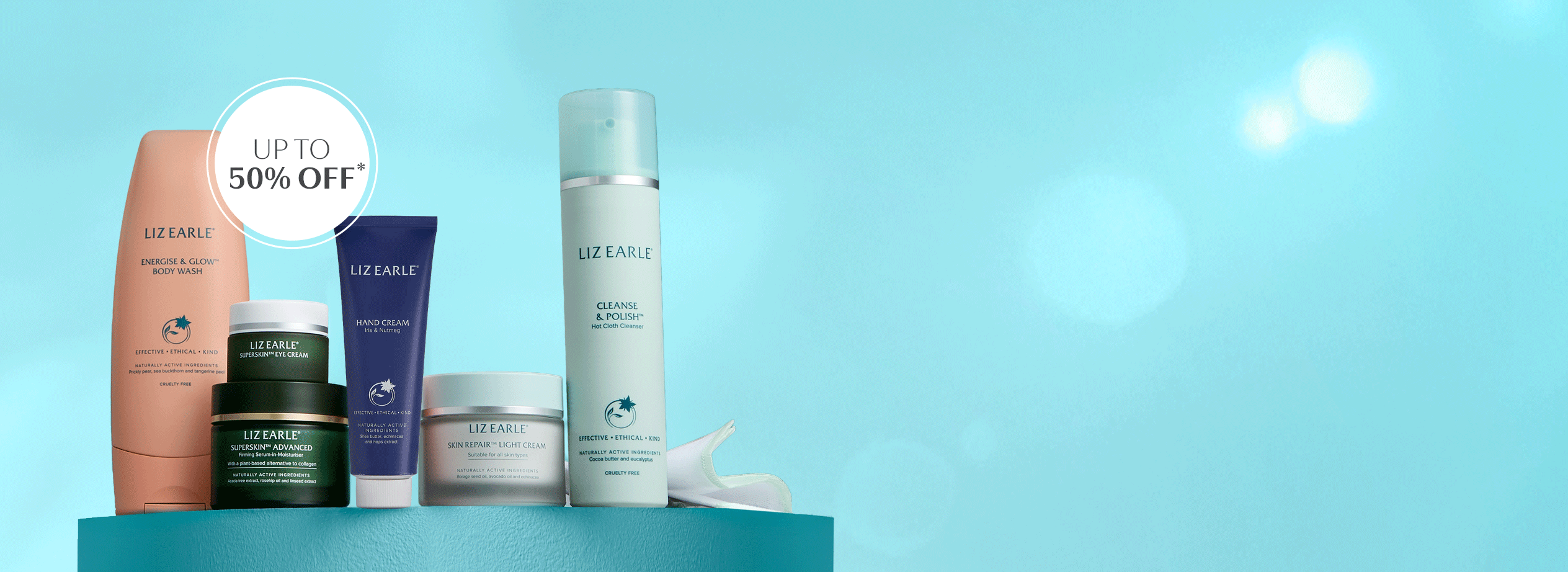 range of Liz Earle products