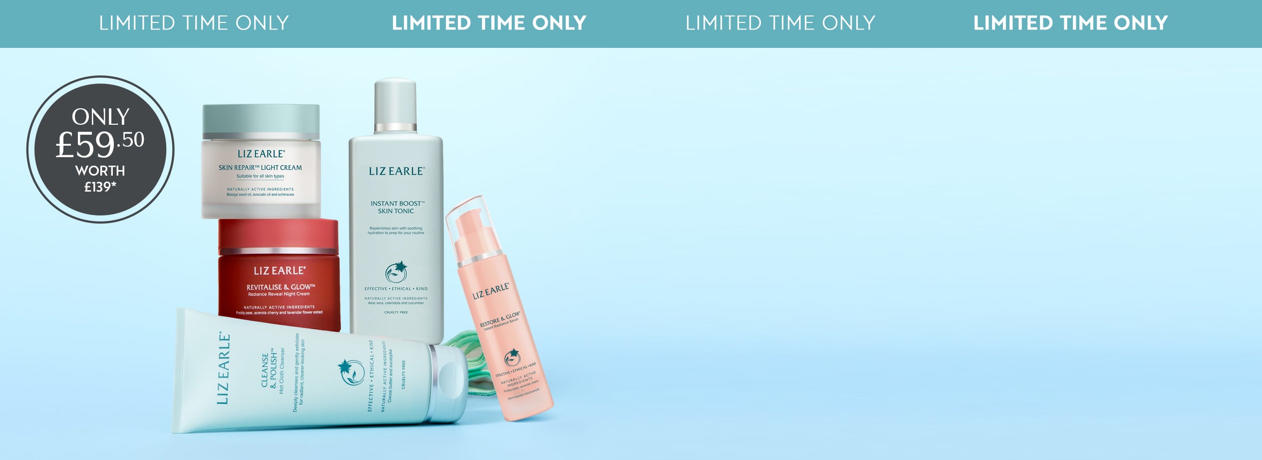 range of Liz Earle products